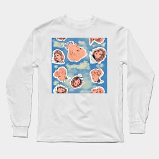 Blue Skies, Pink Faces 2 Long Sleeve T-Shirt